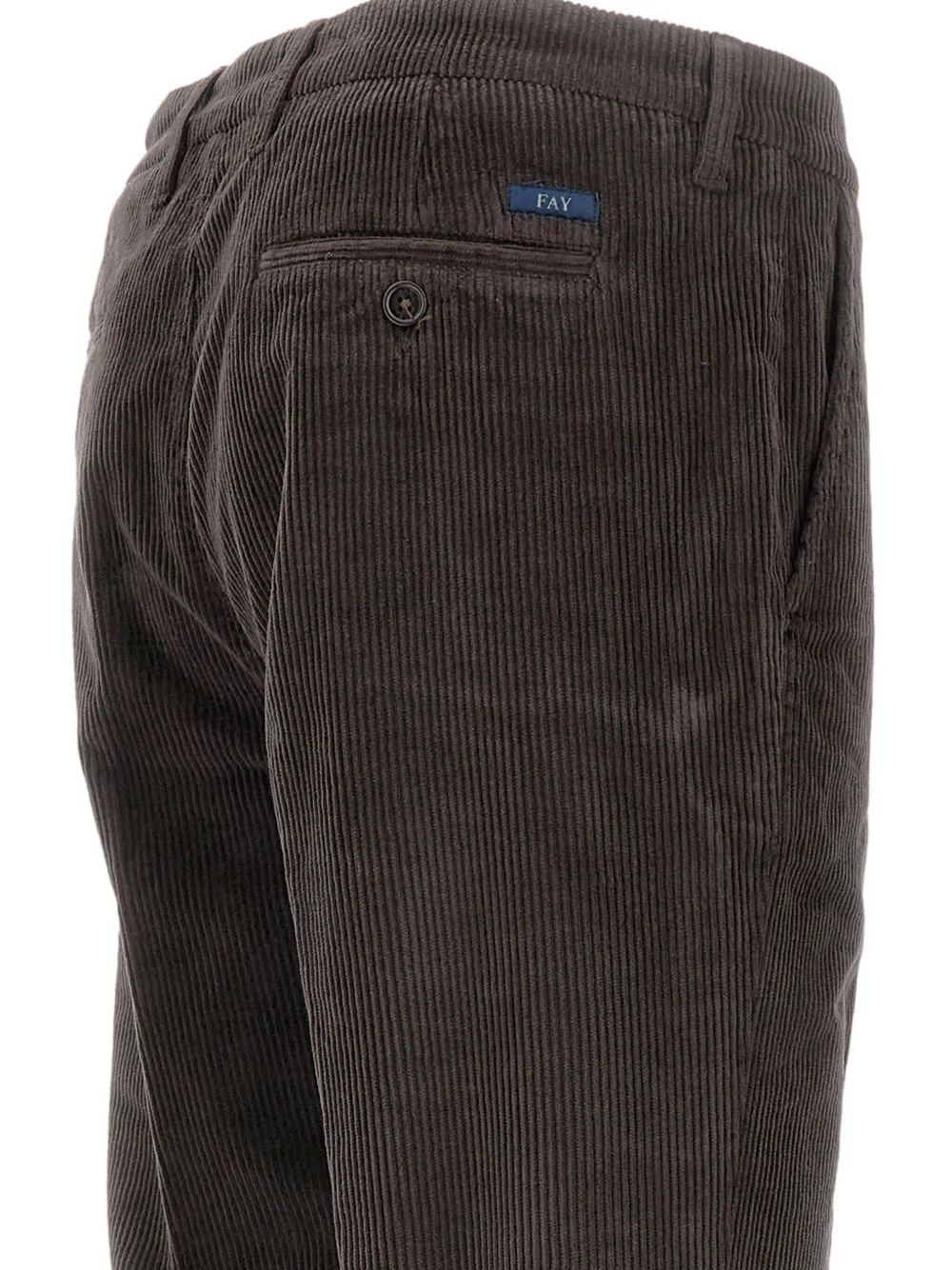 Fay Ribfluwelen chino Bruin