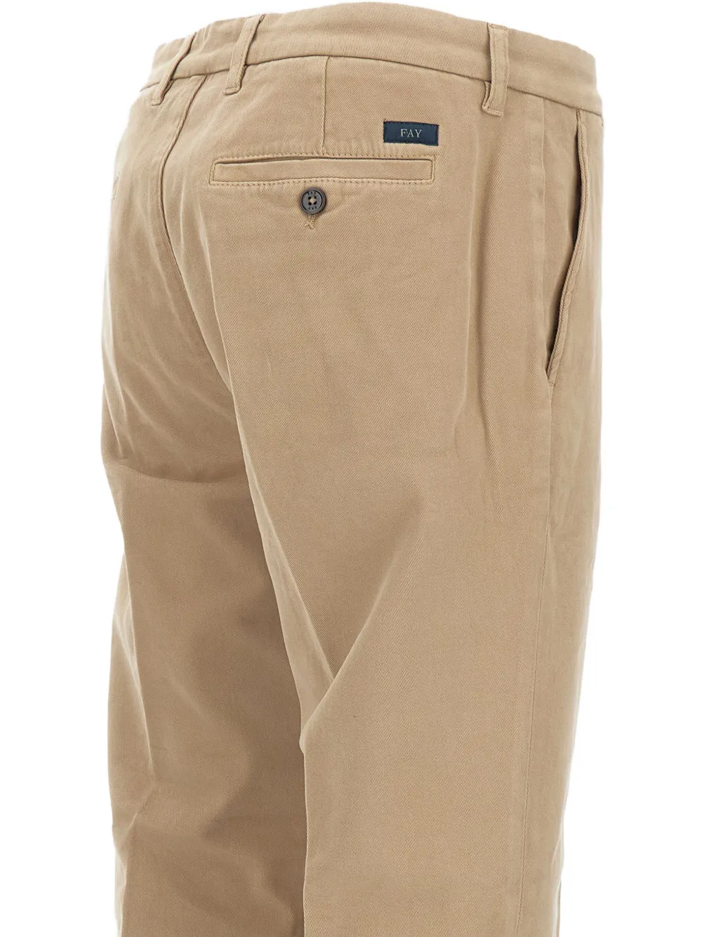 Fay Broek met cuffs Beige