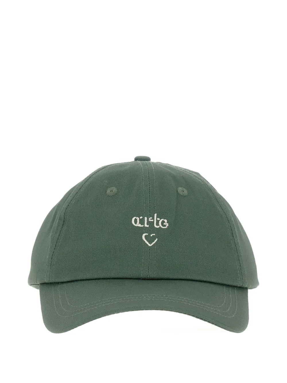 Arte Antwerp Heart Logo Embroidered Cap In Green