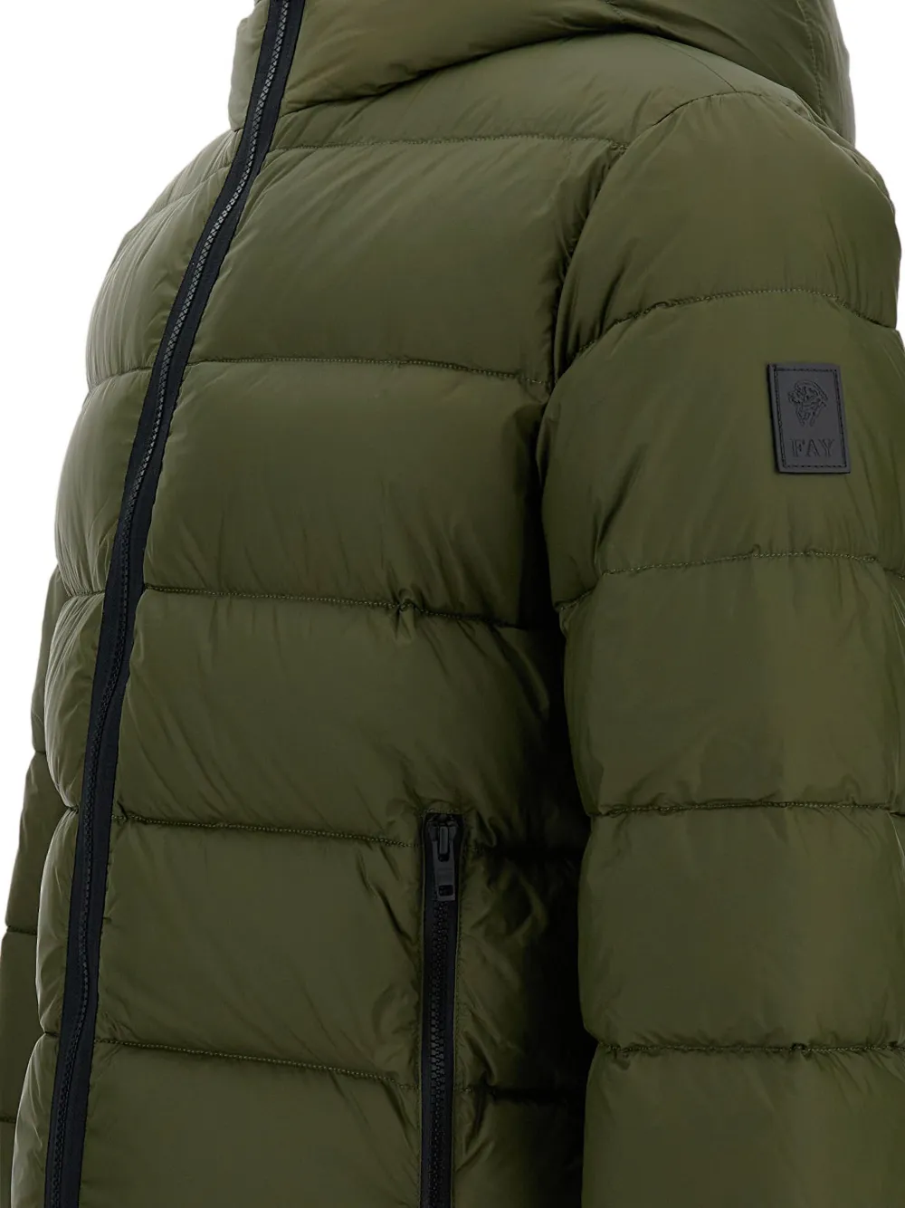 Fay hooded quilted jacket Groen