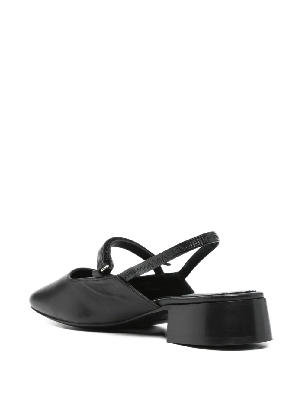 Nicole Saldaña Poppy Slingback Block-heel Mules In Black