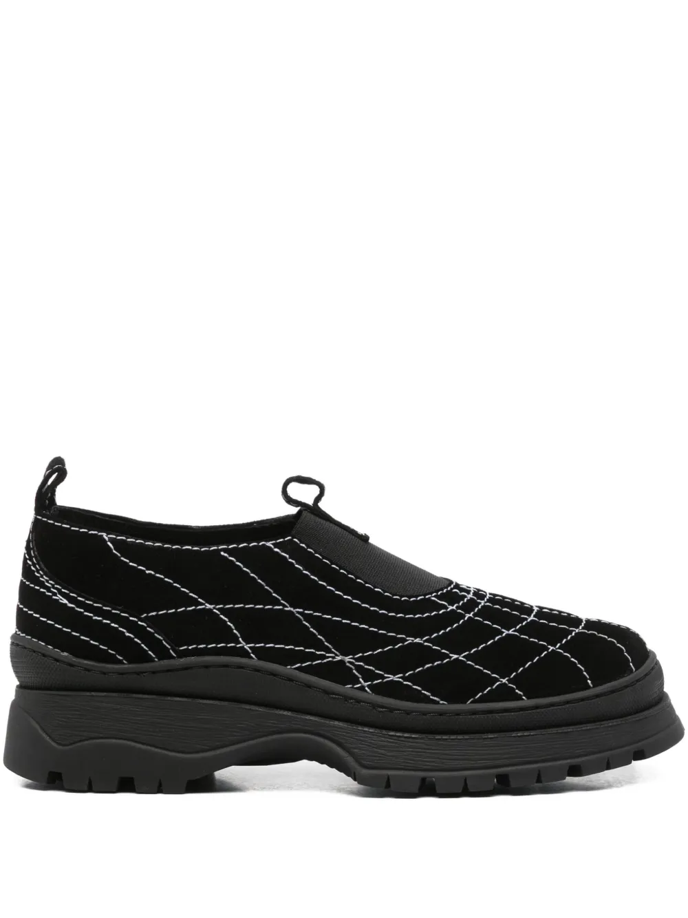 Nicole Saldaña Sacha leather loafers Black