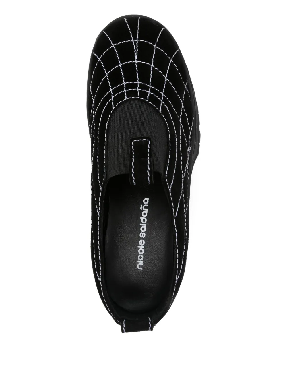 Nicole Saldaña Sacha leather loafers Black