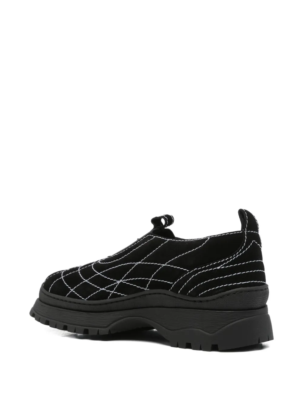 Nicole Saldaña Sacha leather loafers Black