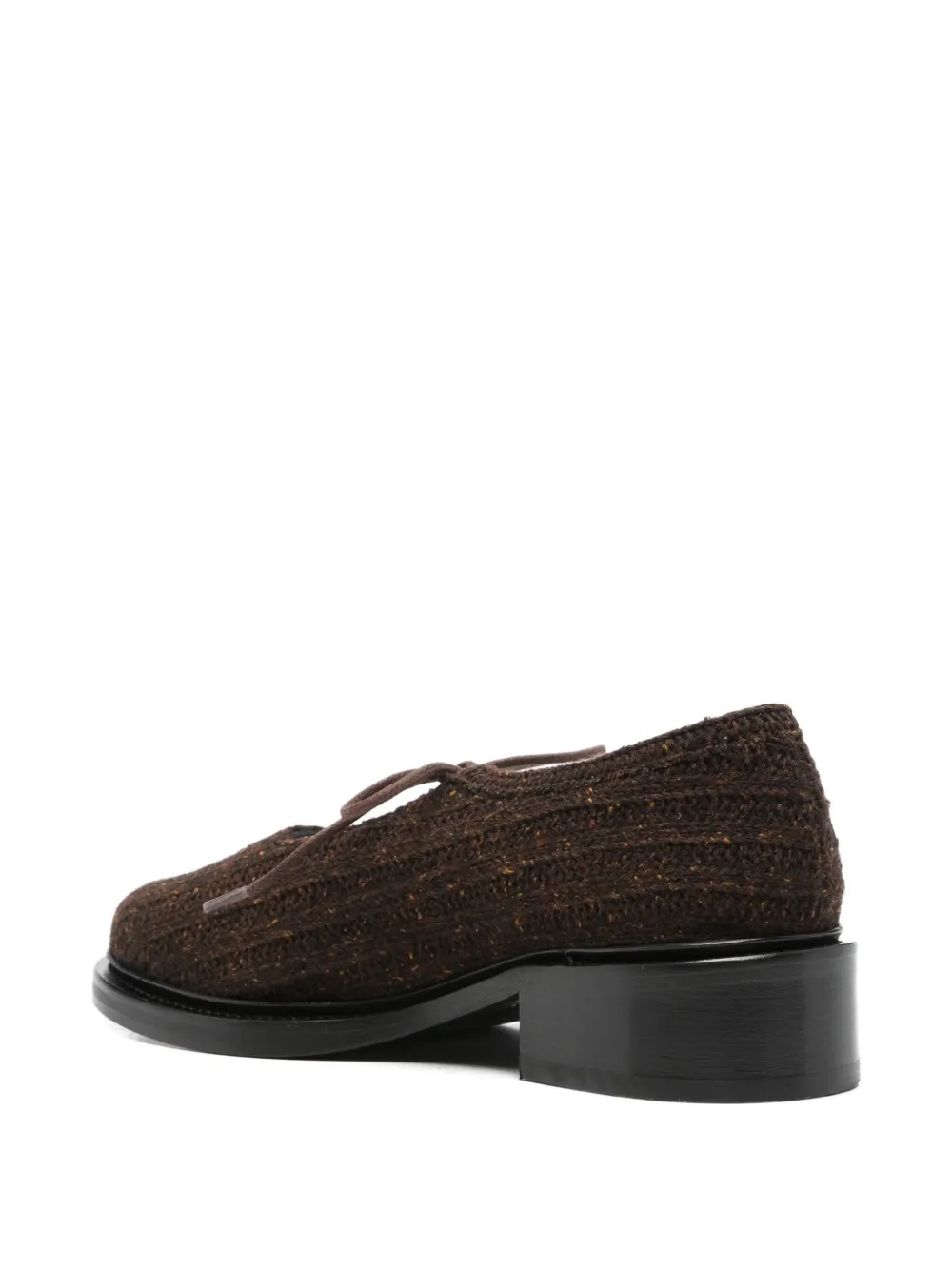 Nicole Saldaña Fabiana textured-knit mules Brown