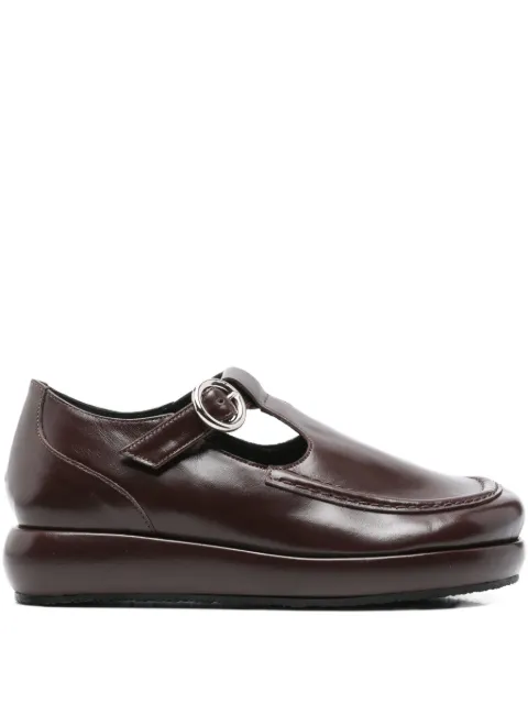 Nicole Saldaña buckle-fastening T-bar loafers