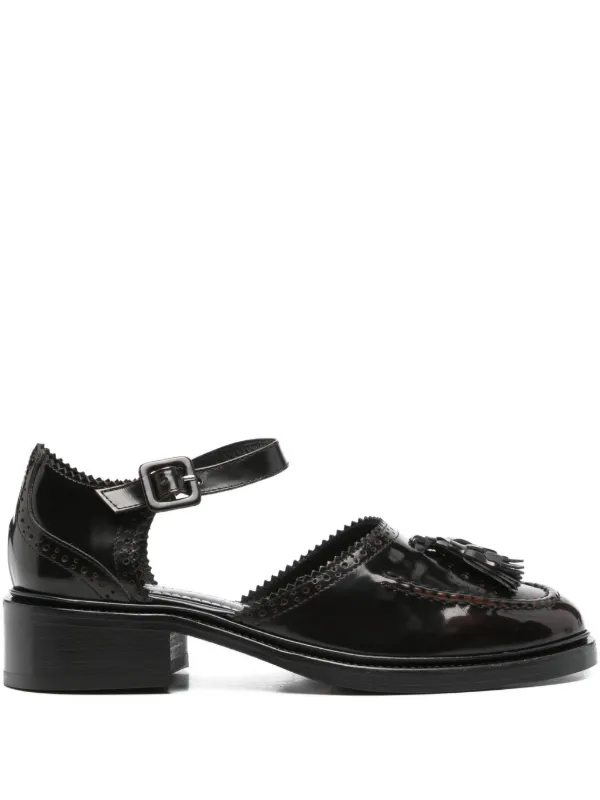 NICOLE SALDANA ニコール・サルダナ サンダル Nicole Saldaña Margaret tassel-embellished Loafers | Brown | FARFETCH