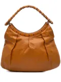 Gucci Pre-Owned 2000-2015 Leather Bamboo Studded hobo bag - Brown