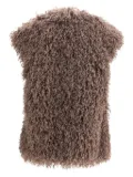 Kristina Ti faux-fur sleeveless vest - Brown