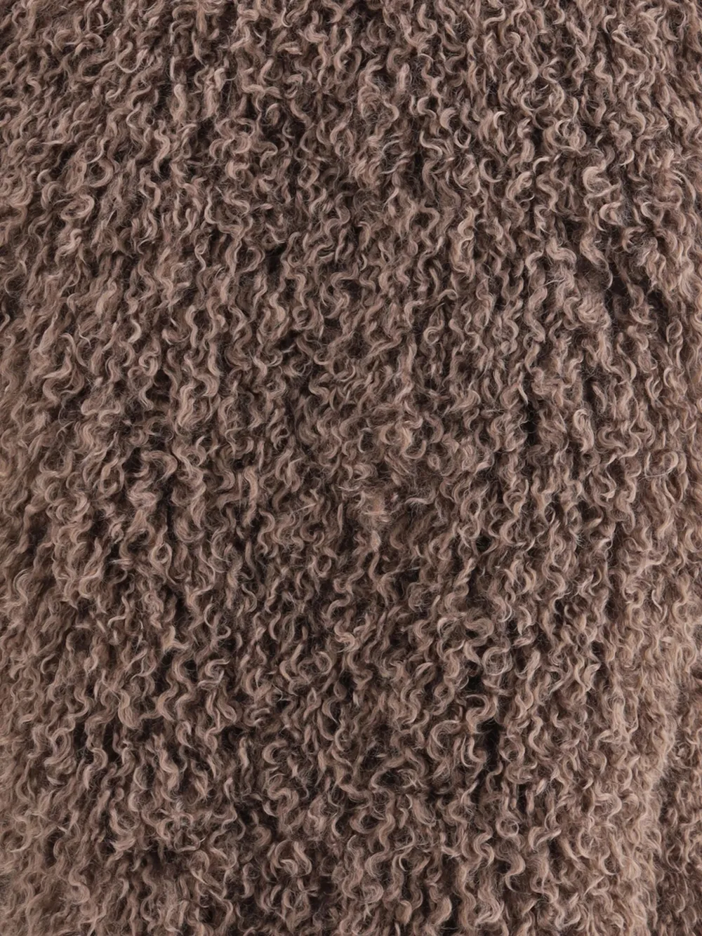 Kristina Ti Faux-fur Sleeveless Vest In Brown