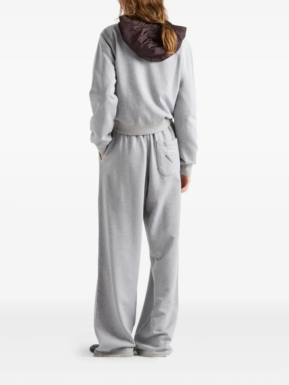 Prada Sweater met logoprint Grijs