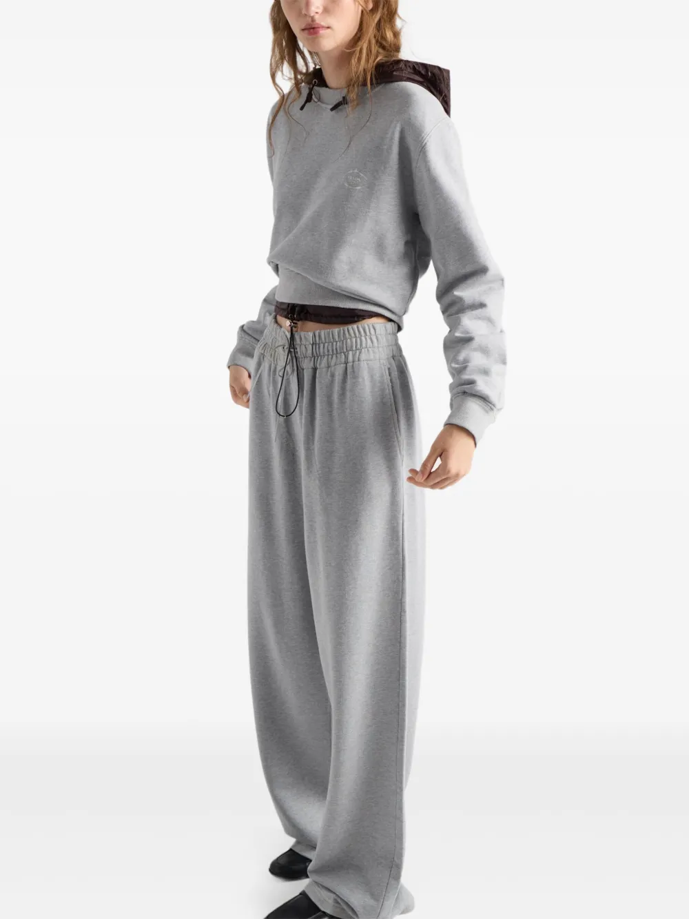 Prada Sweater met logoprint Grijs