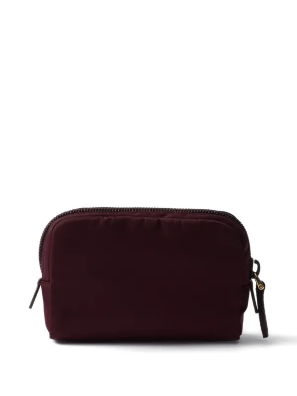 PRADA マイクロ Re-Nylon ポーチ Prada Micro Re-Nylon Pouch | Red | FARFETCH