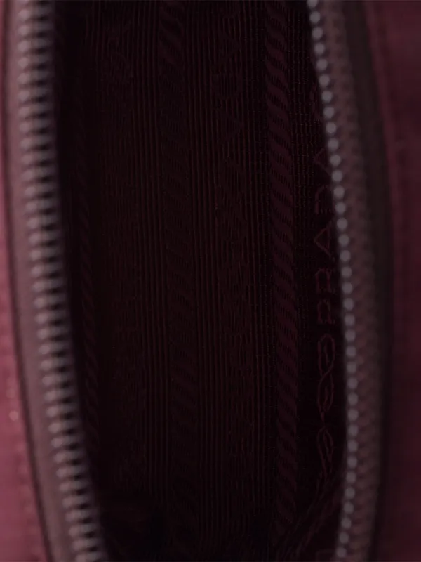 Prada Micro Re-Nylon Pouch | Red | FARFETCH
