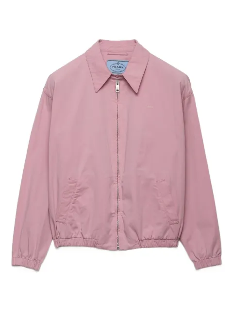Prada shirt-collar welt-pocket jacket