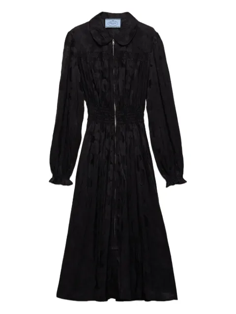 Prada floral jacquard midi dress