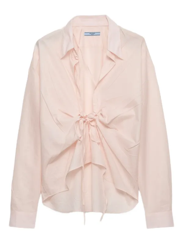 قميص قطن برباط