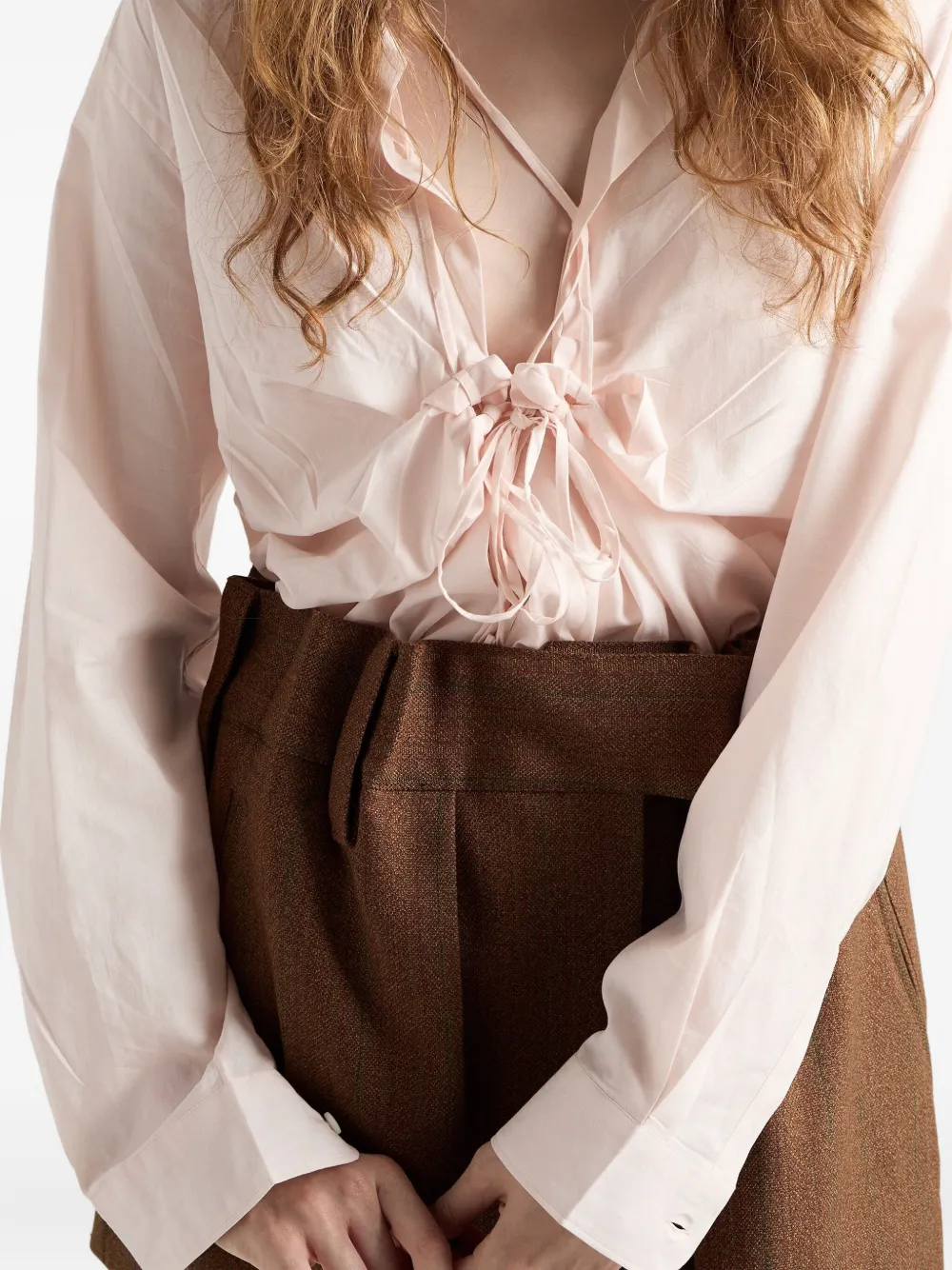 Prada Katoenen blouse Roze