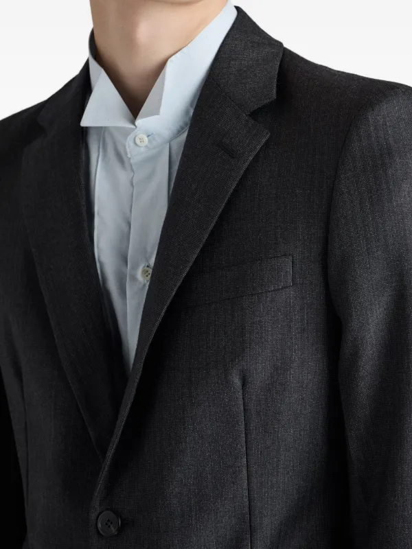 Prada notch-lapel two-button Suit | Black | FARFETCH