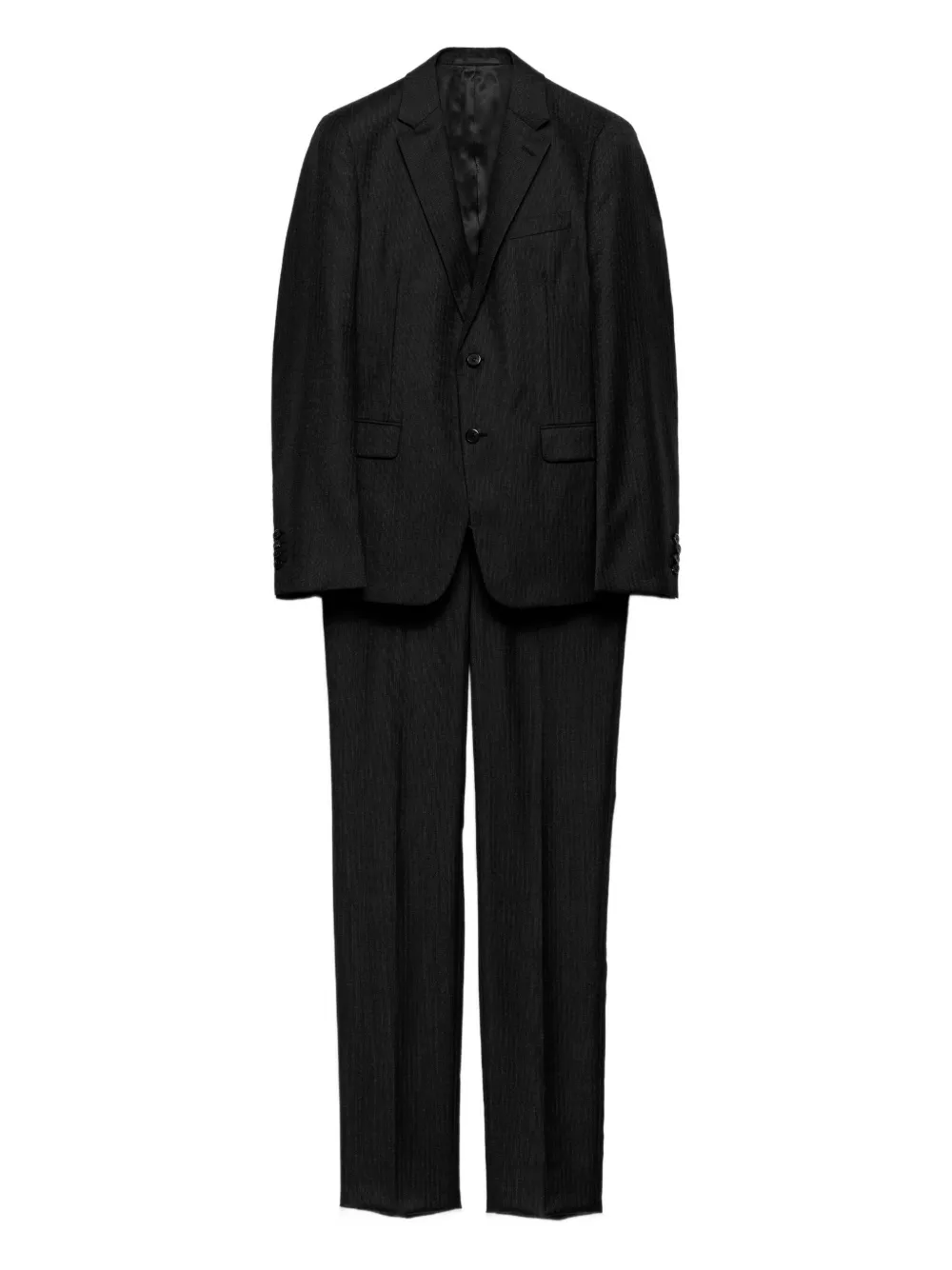 Prada Notch-lapel Two-button Suit In Black