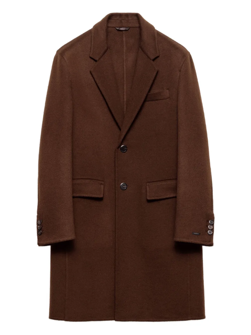 Prada Jas met gekerfde revers Bruin
