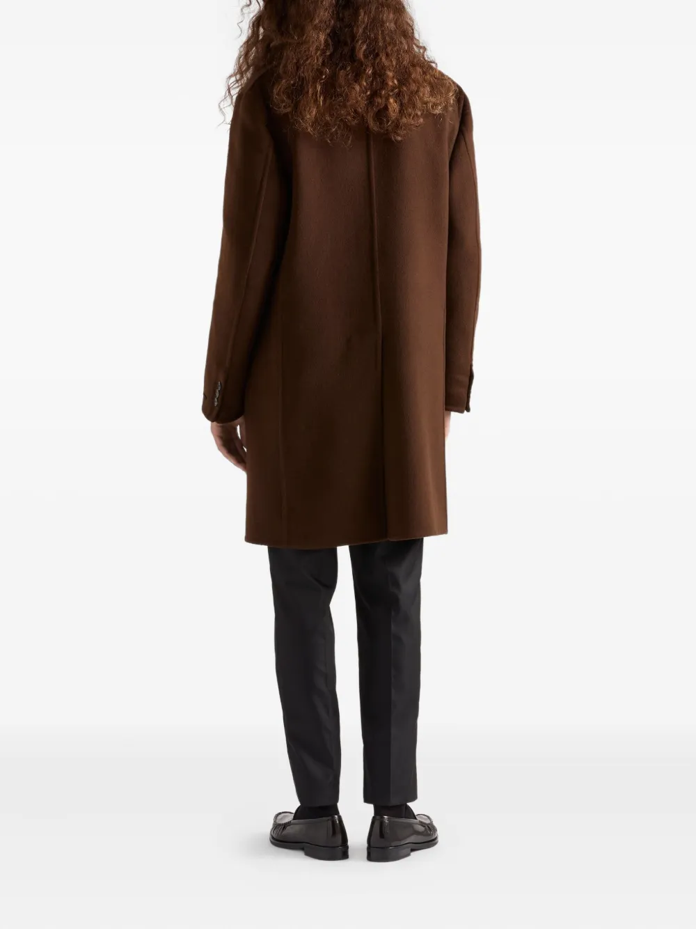 Prada Jas met gekerfde revers Bruin