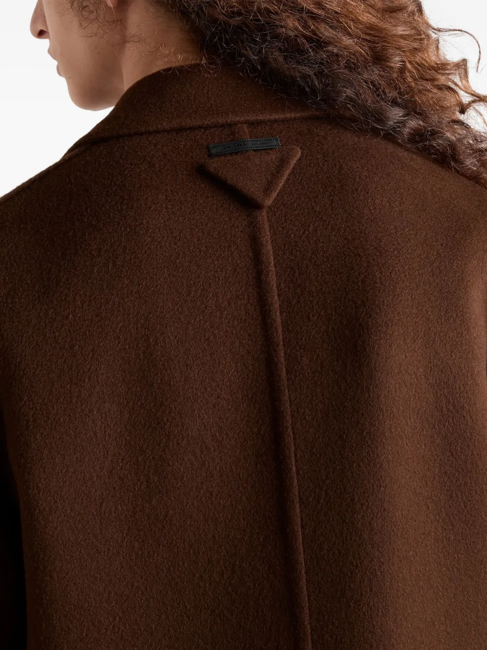 Prada Jas met gekerfde revers Bruin