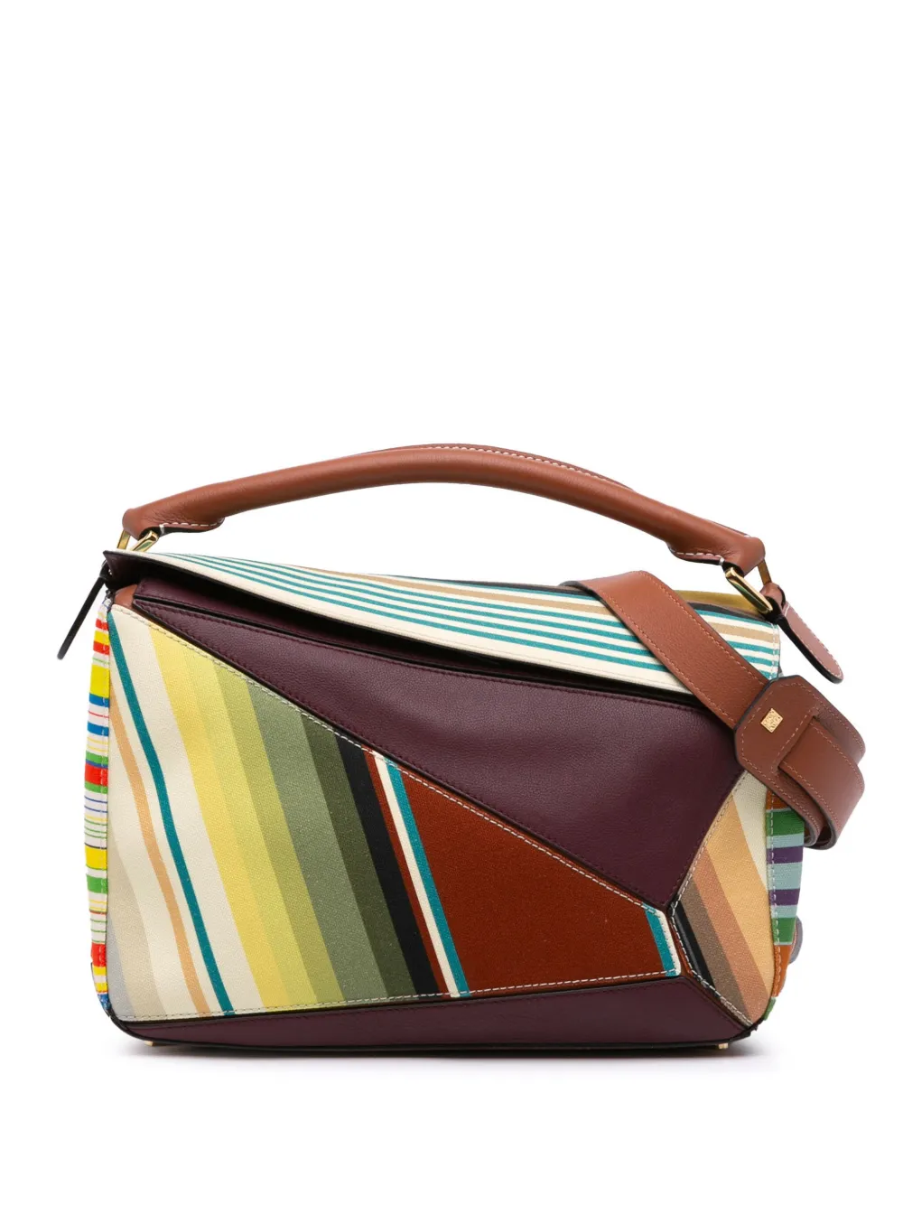 2018 Medium Canvas and Leather Puzzle satchel
