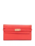 Hermès Pre-Owned 2016 Epsom Kelly Longue Wallet long wallets - Pink