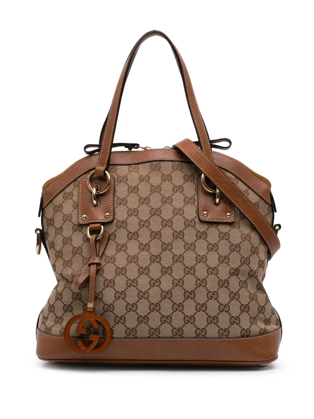2016-2025 Medium GG Canvas Charm Dome satchel