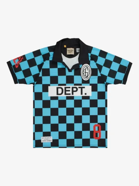 GALLERY DEPT. checked soccer jersey