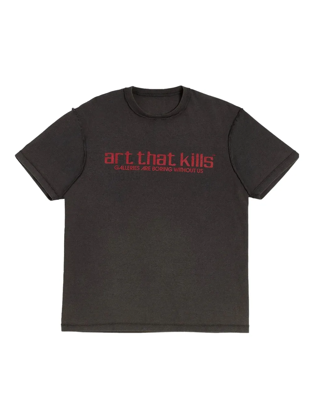 text-print reversible T-shirt