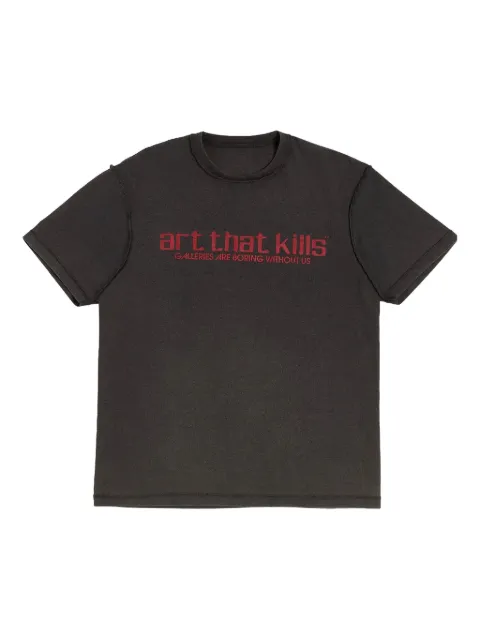 GALLERY DEPT. text-print reversible T-shirt