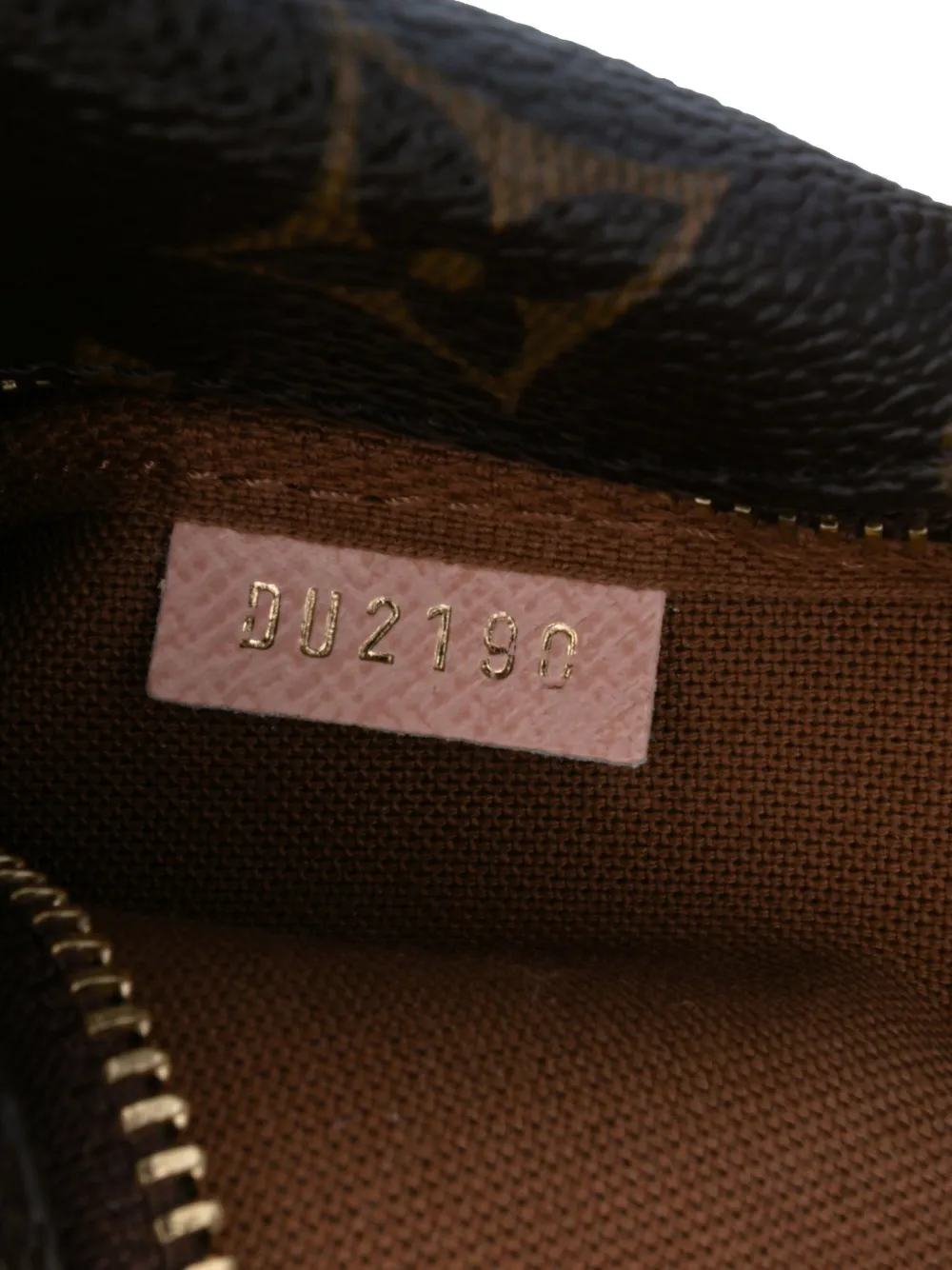Pre-owned Louis Vuitton 2010 Monogram Affiche Mini Pochette Accessoires Handbag In Brown