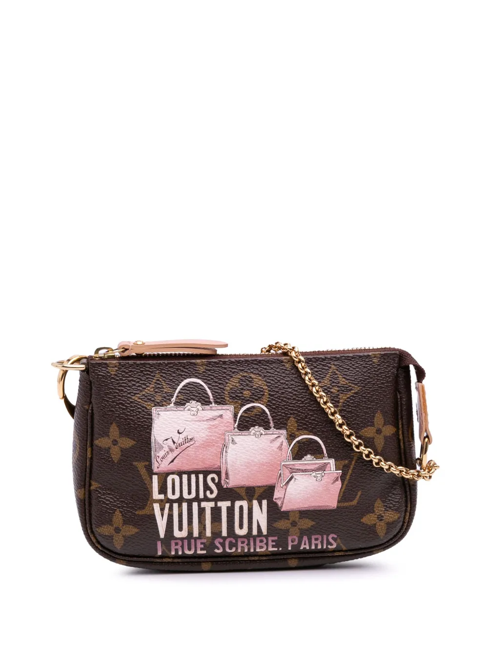Louis Vuitton Pre-Owned 2010s モノグラム Affiche ミニ ポシェット アクセソワール ハンドバッグ - Louis Vuitton Pre-Owned 2010s モノグラム Affiche ミニ ポシェット アクセソワール ハンドバッグ -