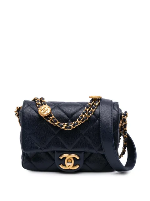 CHANEL Pre-Owned 2021-2025 Mini Caviar Twist Your Buttons Flap crossbody bag