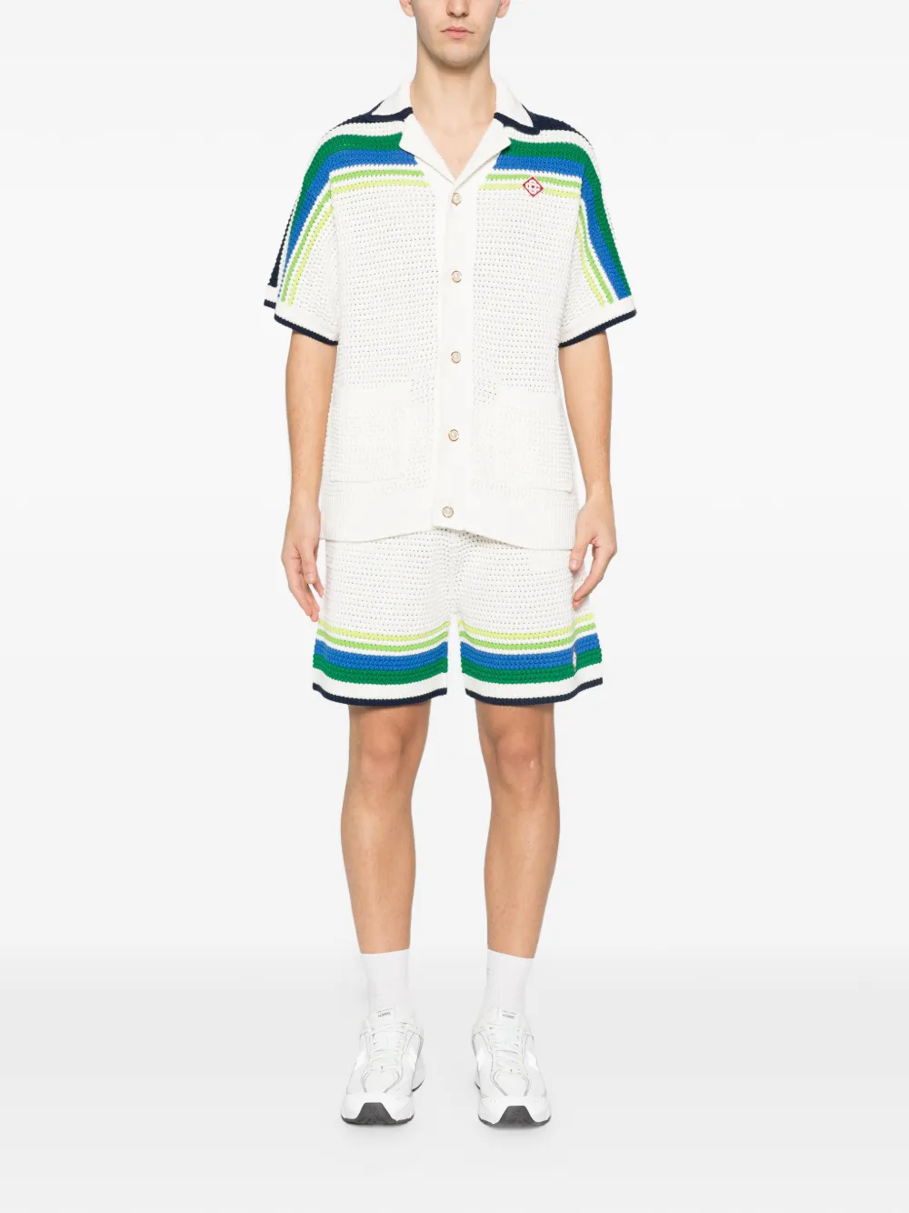 Casablanca Gestreept overhemd - Wit