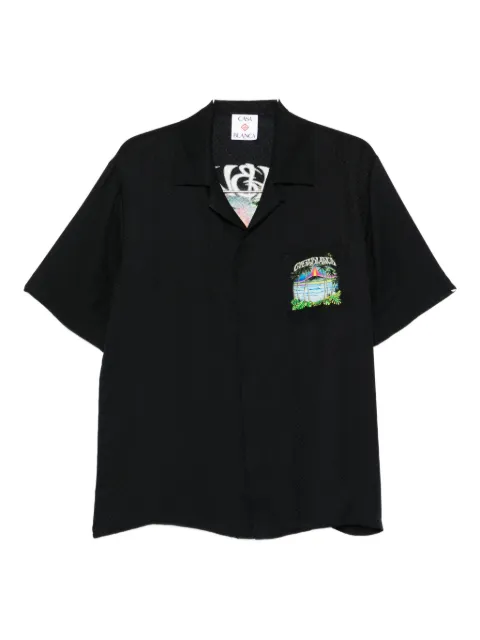 Casablanca short-sleeve graphic shirt