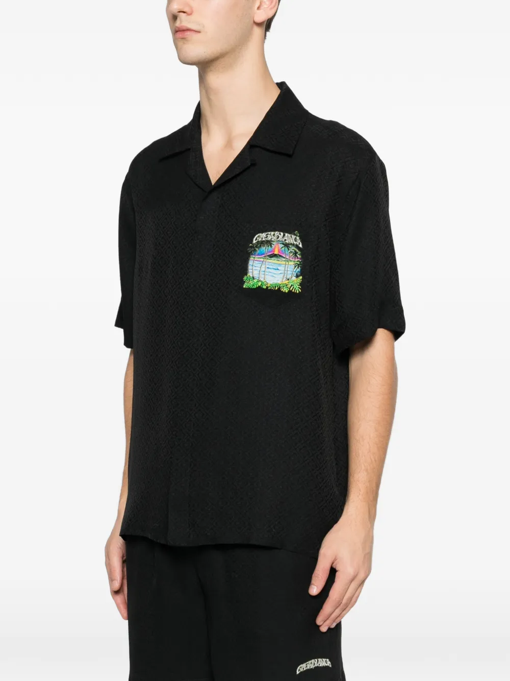 Volcano short-sleeve graphic shirt
