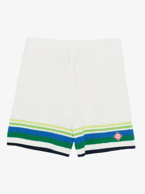 Casablanca stripe-detail knitted shorts