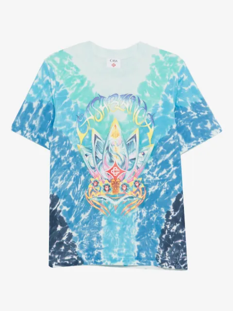 Casablanca Surf Lotus tie-dye T-shirt