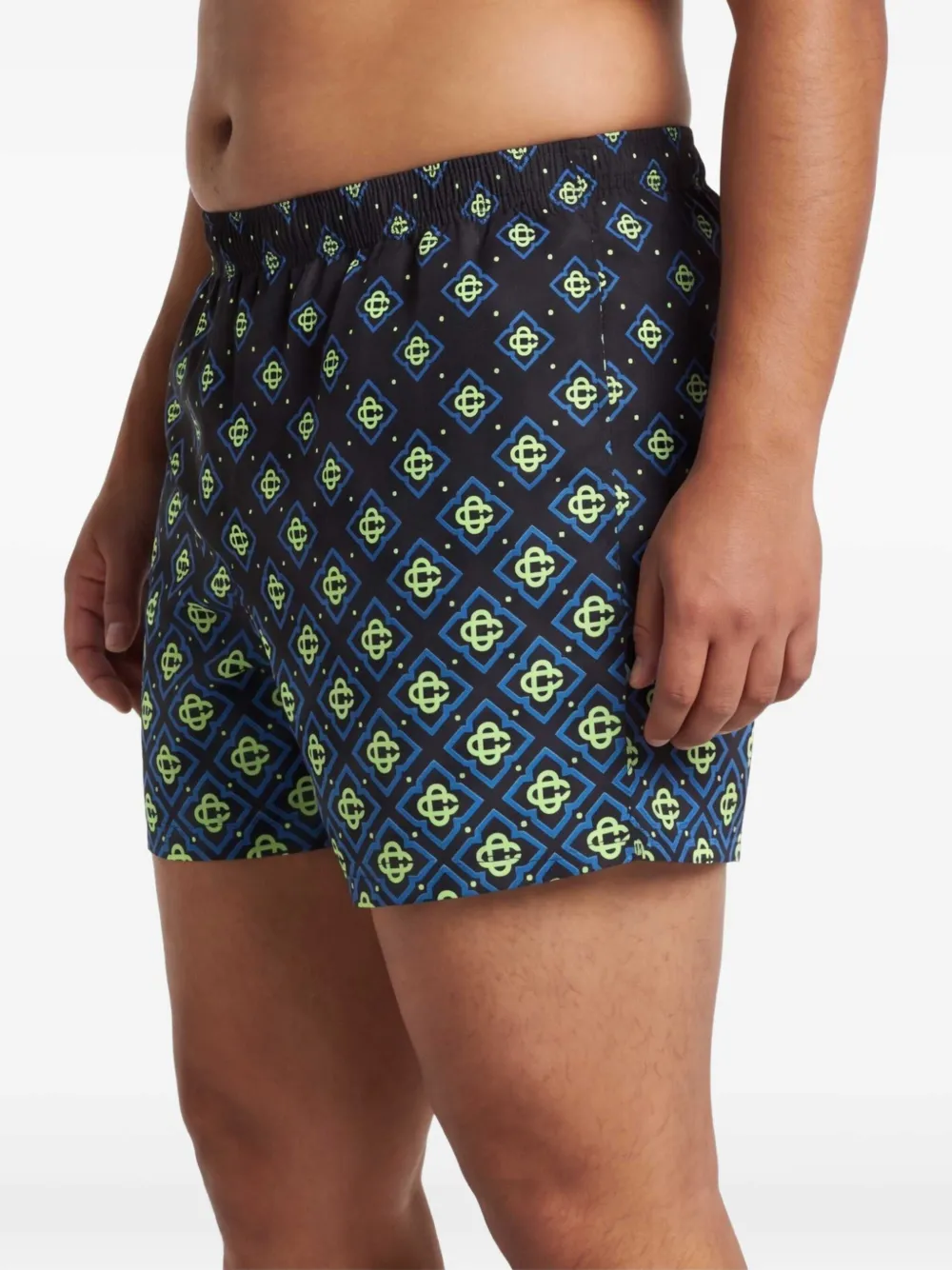 Casablanca Degrade zwembroek met monogramprint Zwart