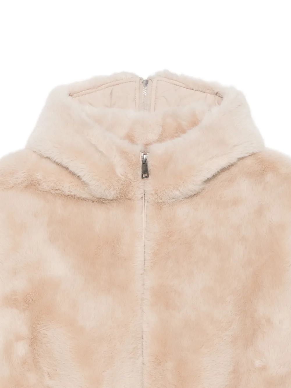 Urbancode Hooded Zip-front Jacket In Neutral
