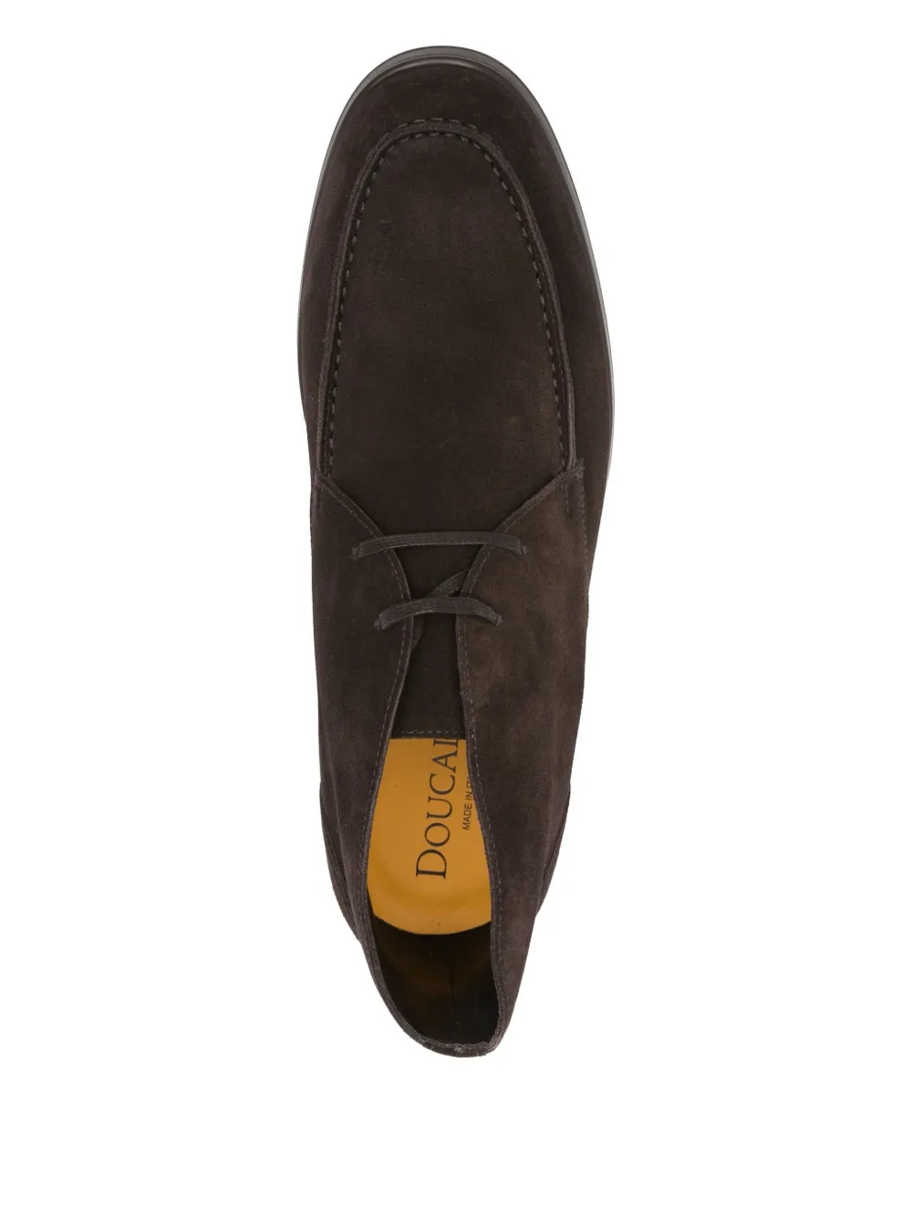 Doucal's suede lace-up boots Brown