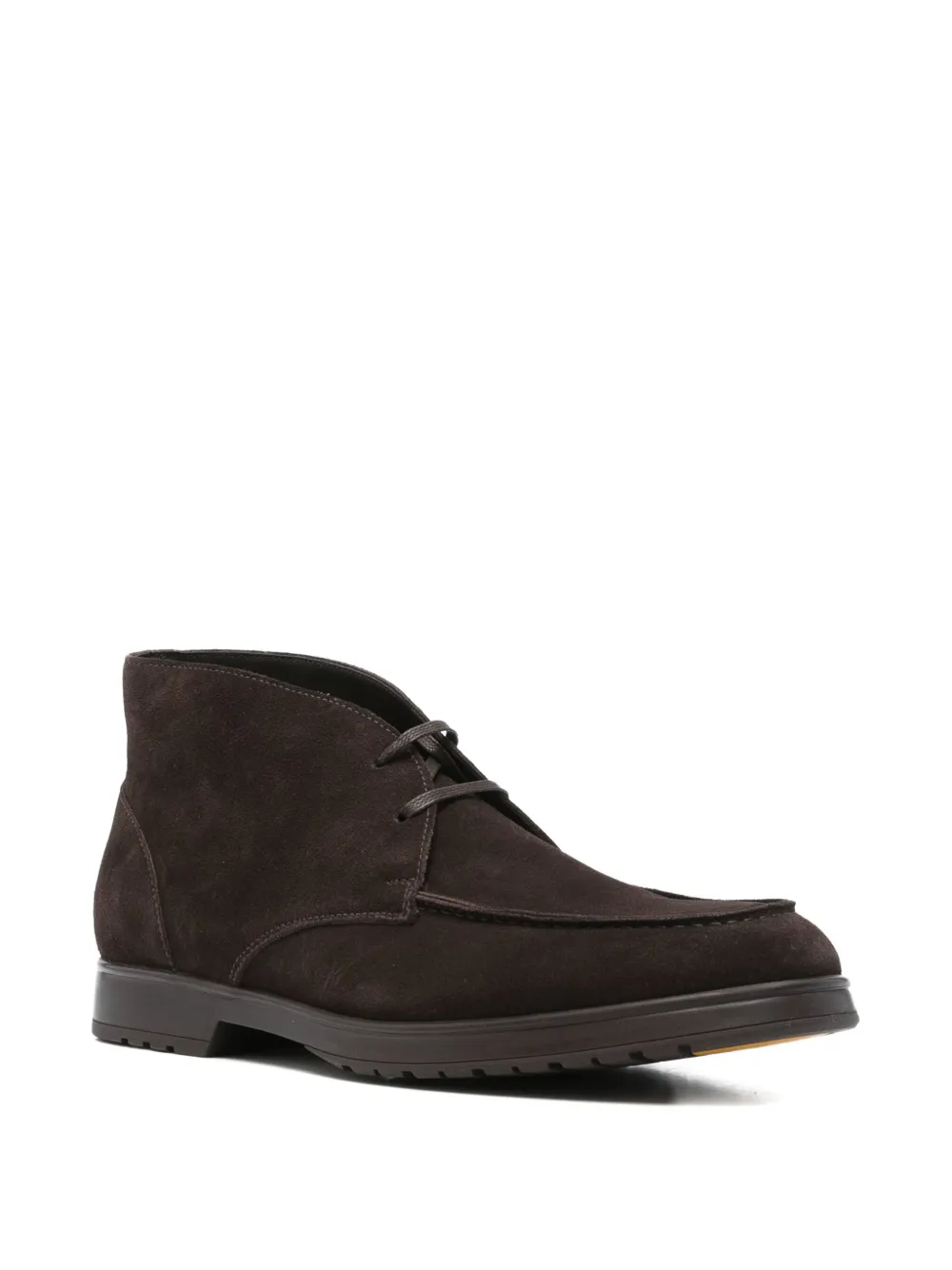 Doucal's suede lace-up boots Brown