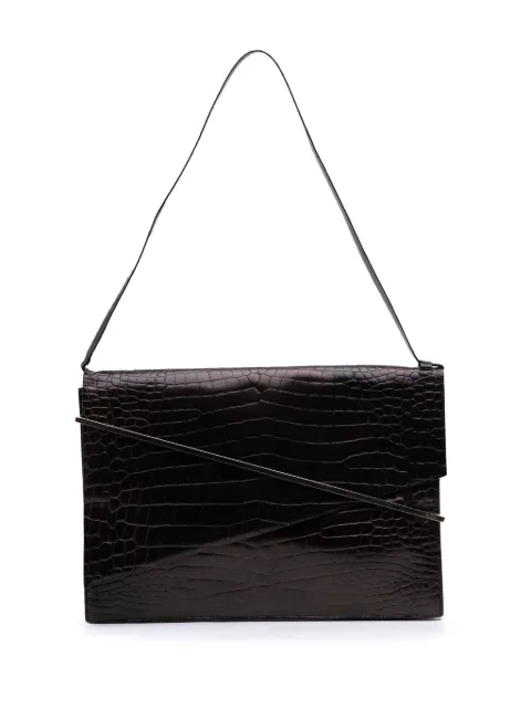 Gucci Pre-Owned bolsa de hombro Broadway estilo sobre depiel con efecto de piel de cocodrilo del siglo XX