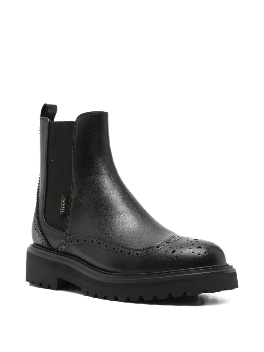 TWINSET 40mm elastic-panel chelsea boots Black