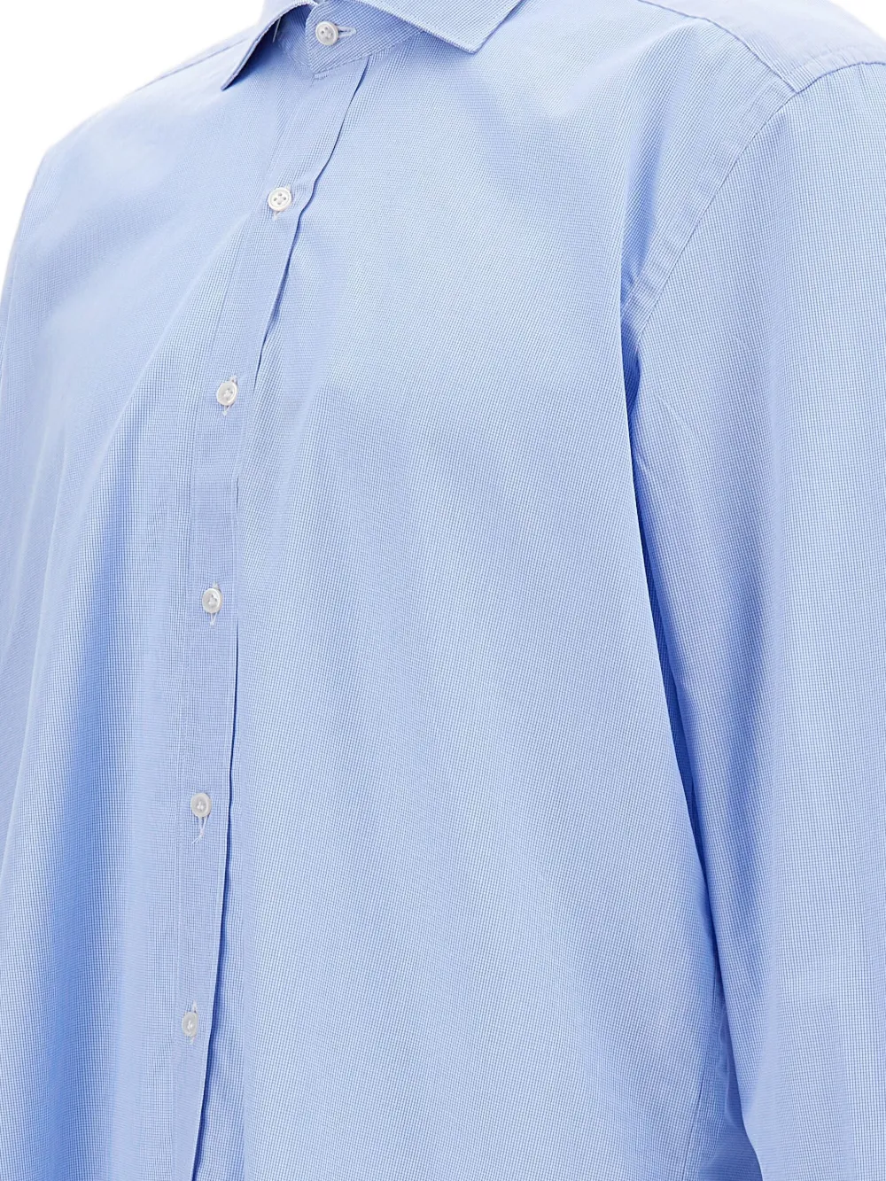 Fay Gestreept katoenen overhemd Blauw