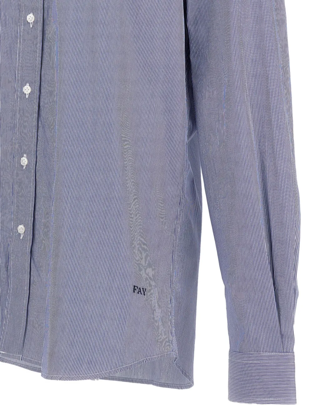 Fay pinstripe cotton shirt Blauw