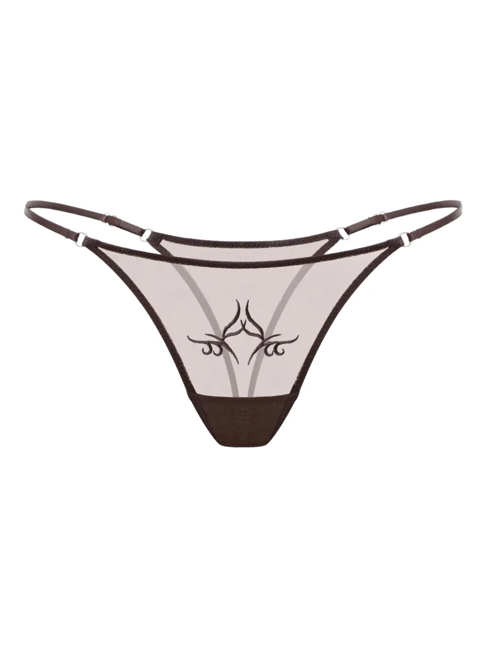 Zhilyova Tribal Gravity G-string In Brown